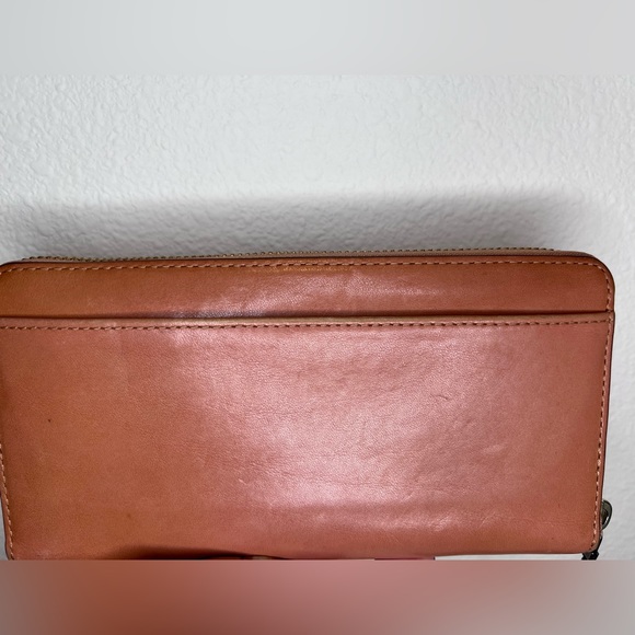 Kate Spade Tan Zippy Wallet With Colorful Buttons - Picture 2 of 7